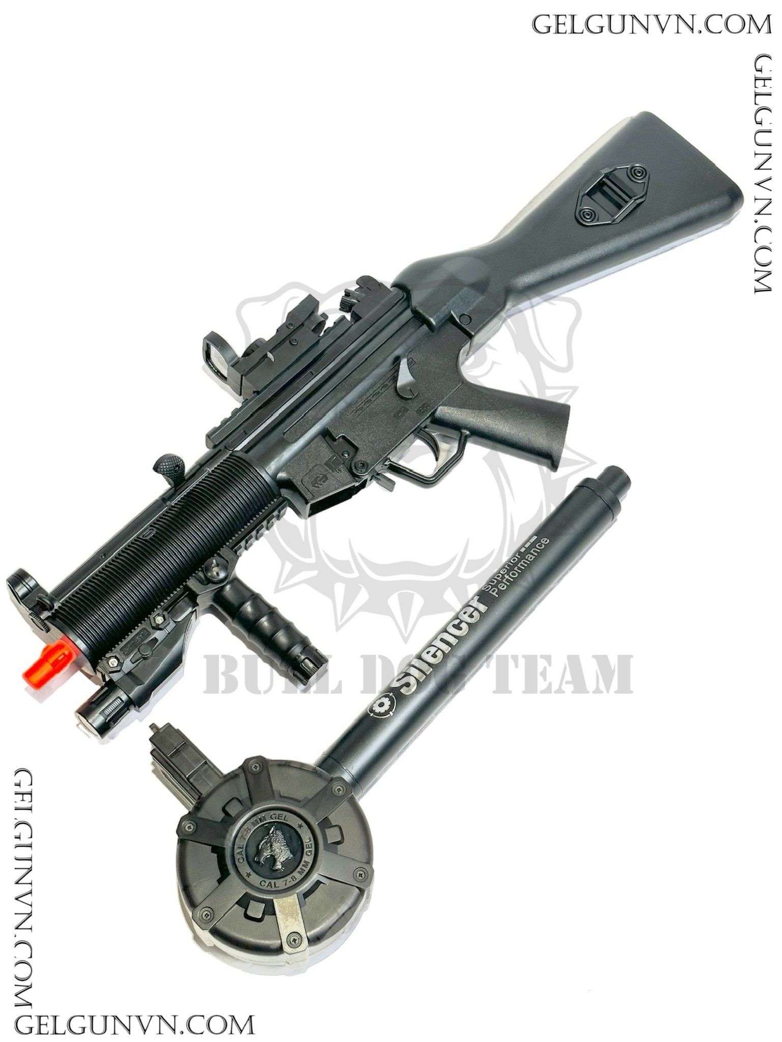  SÚNG ĐẠN THẠCH - MP5K BÁNG THƯỜNG +MAG TRỐNG 