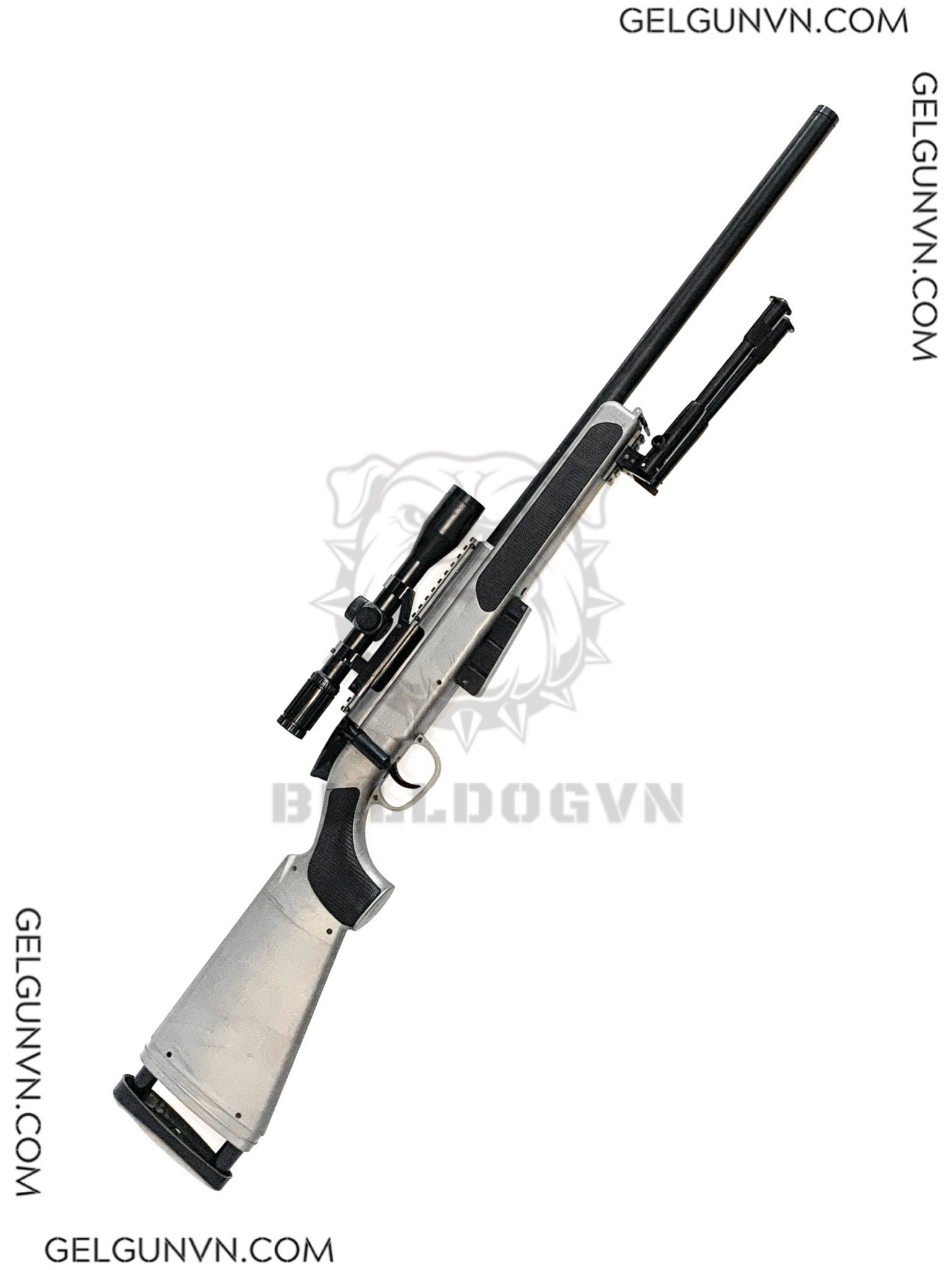 Súng Đạn Thạch M24 - Tactical - Bạc