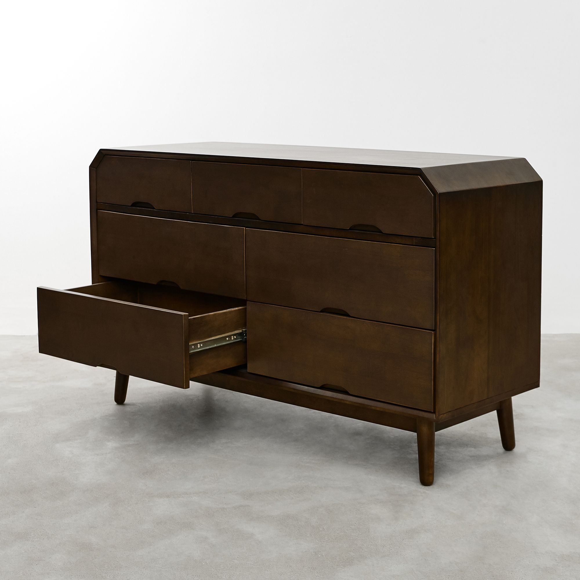 Tủ Calibri 130 - Dark Walnut