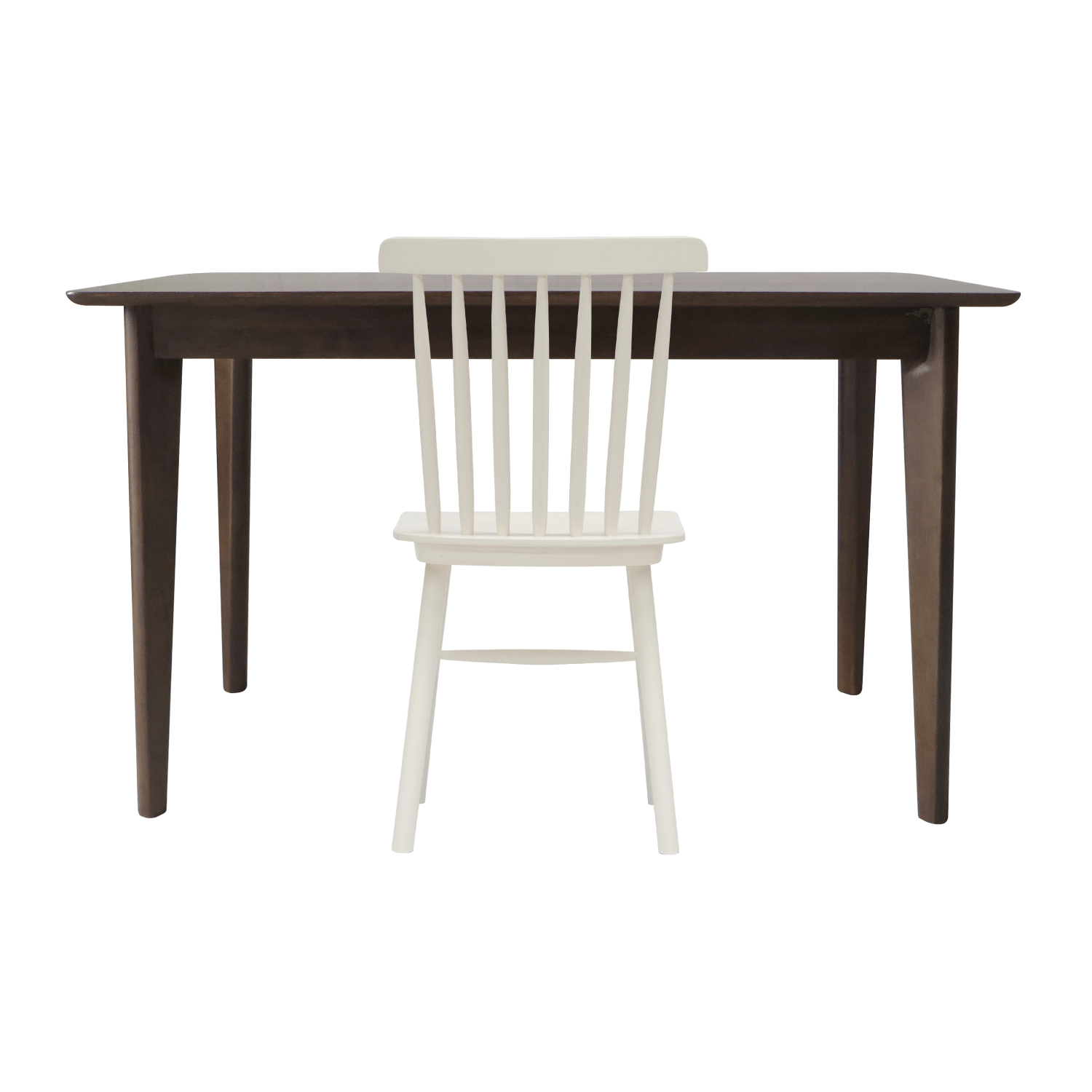 Bộ Bàn Làm Việc 15 - Walnut & White