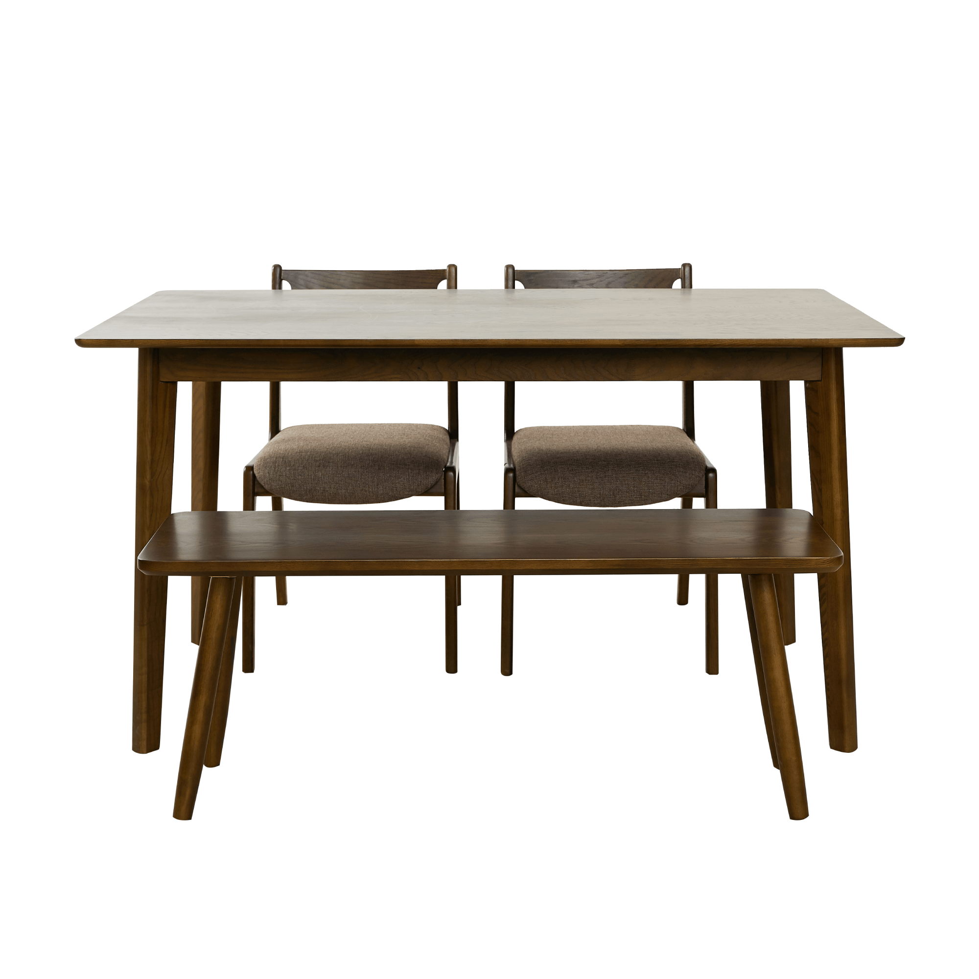Bộ Bàn Ăn Gabbro 03 - Dark Walnut