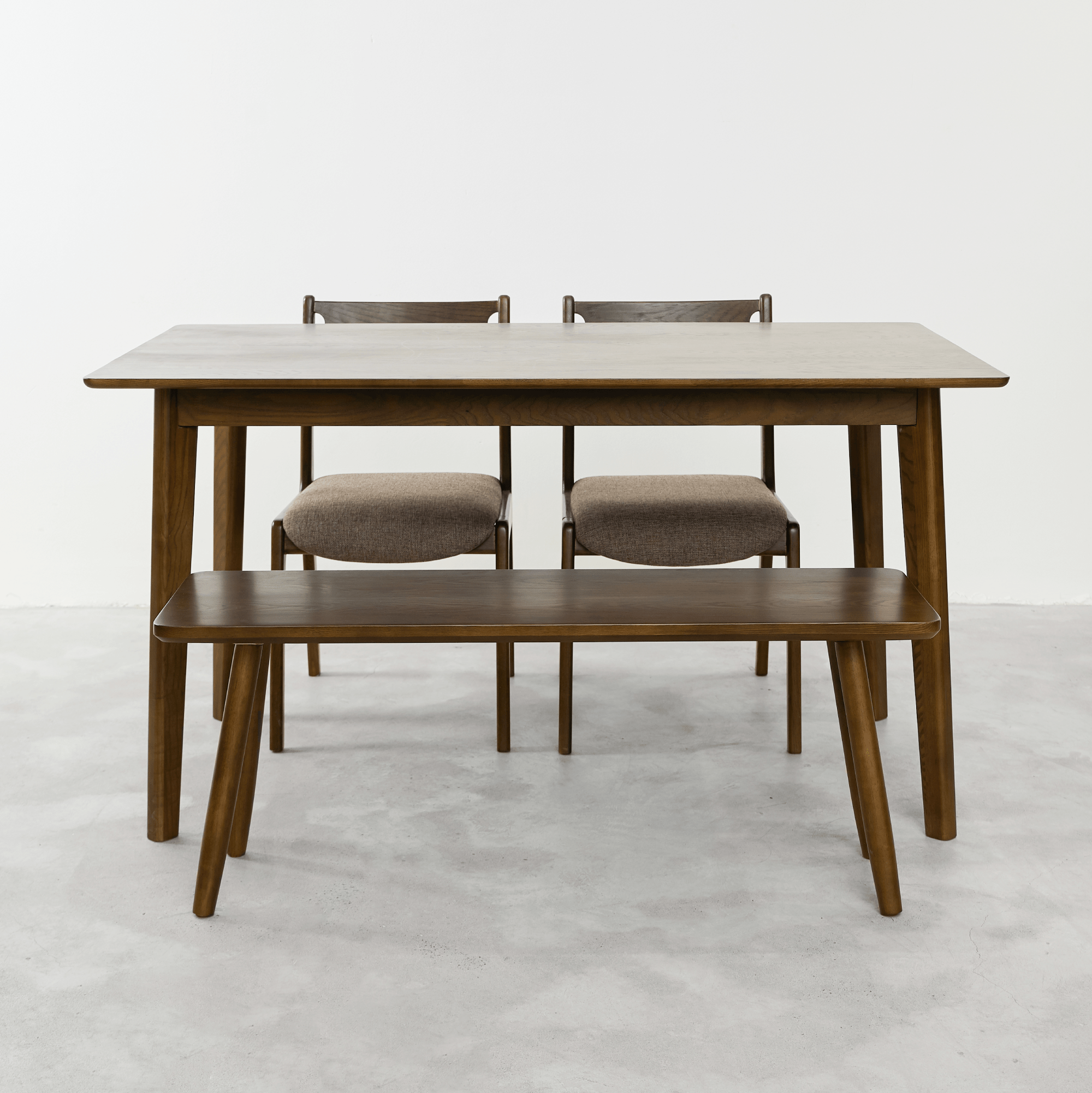 Bộ Bàn Ăn Gabbro 03 - Dark Walnut