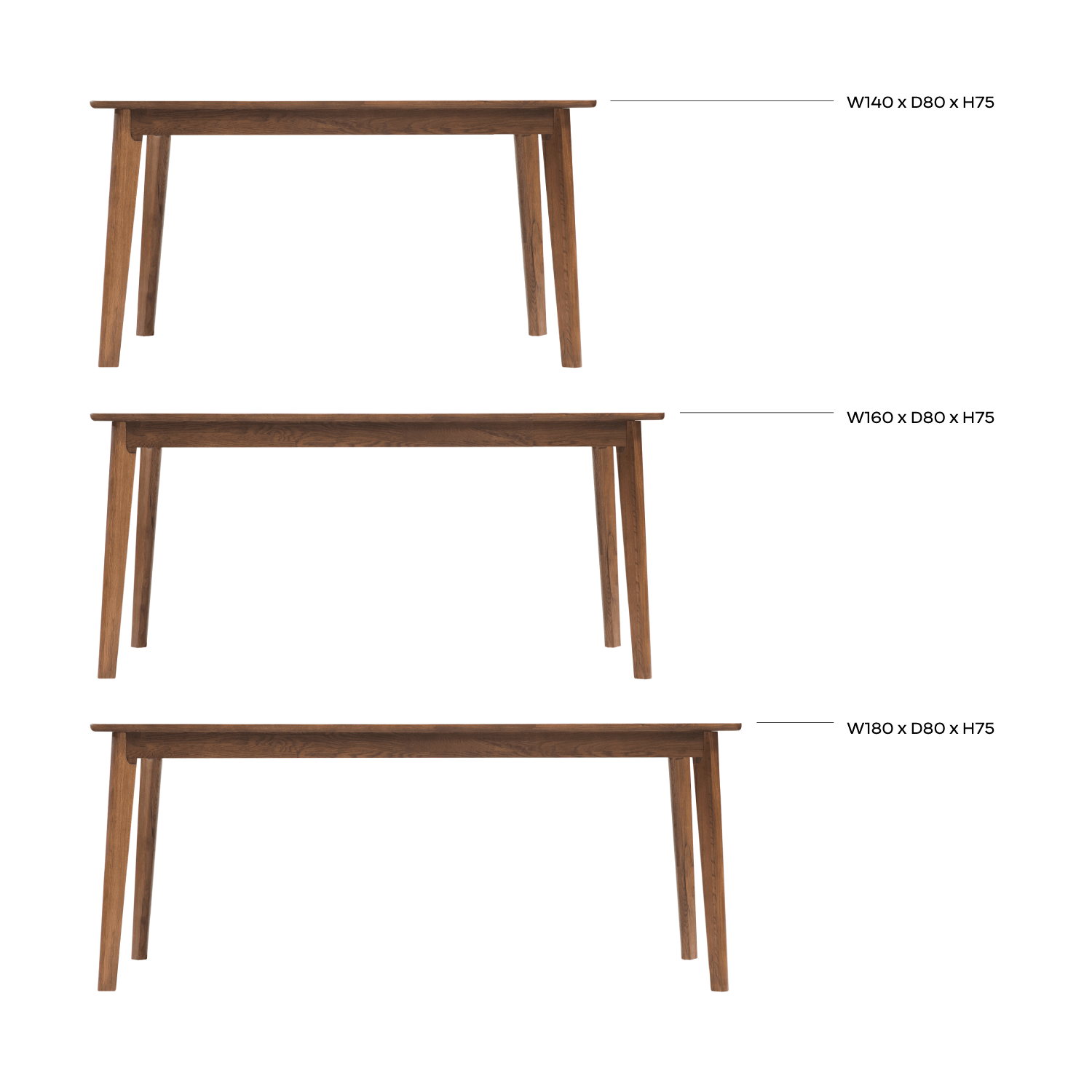 Bàn Gabbro - Dark Walnut