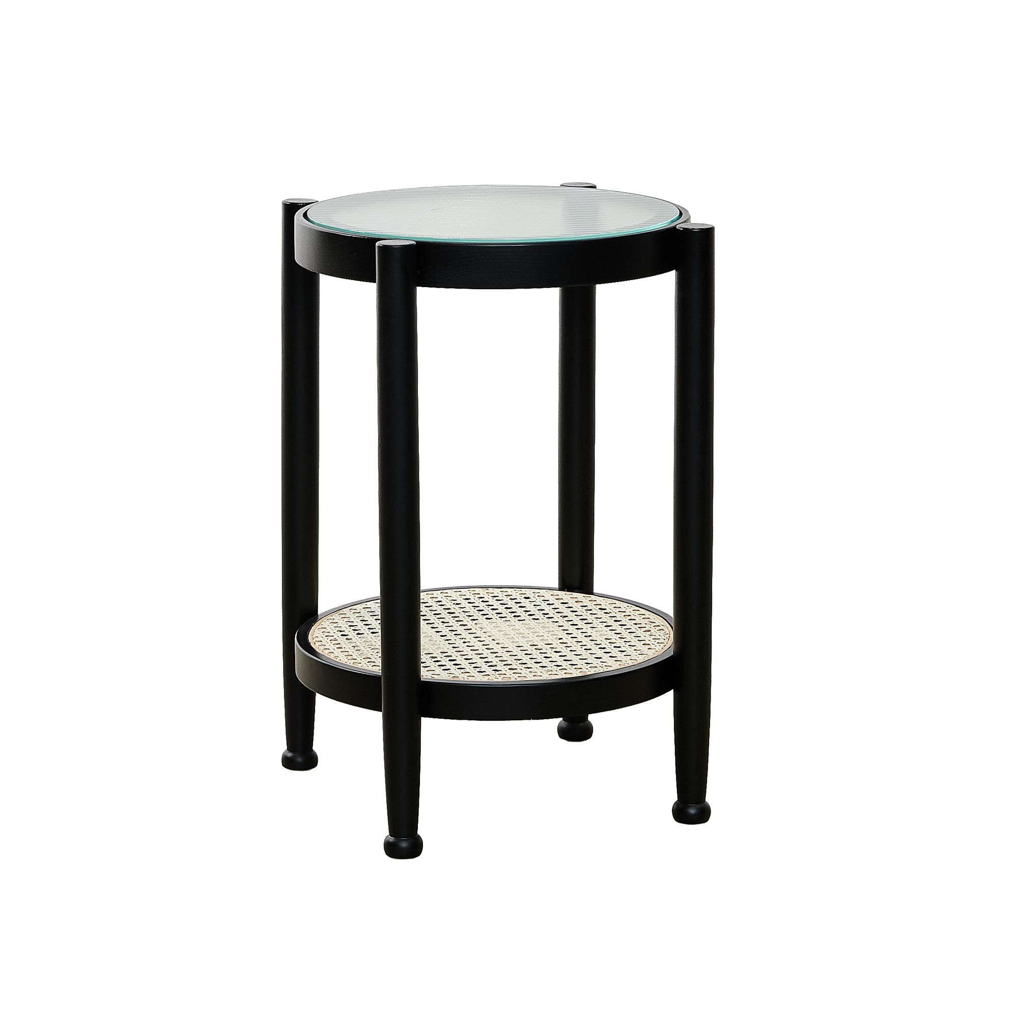 Bàn Mini Rattan - Black
