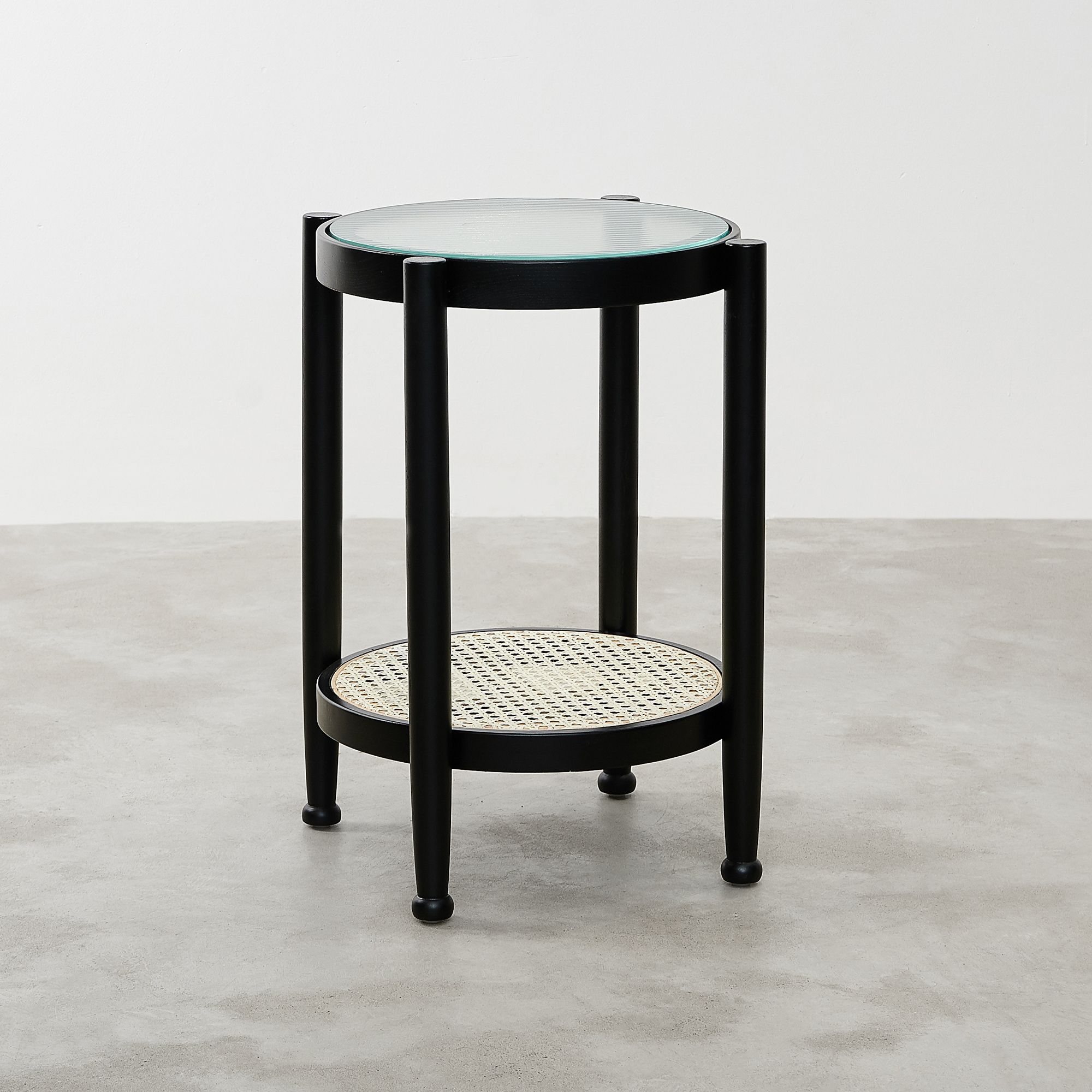 Bàn Mini Rattan - Black