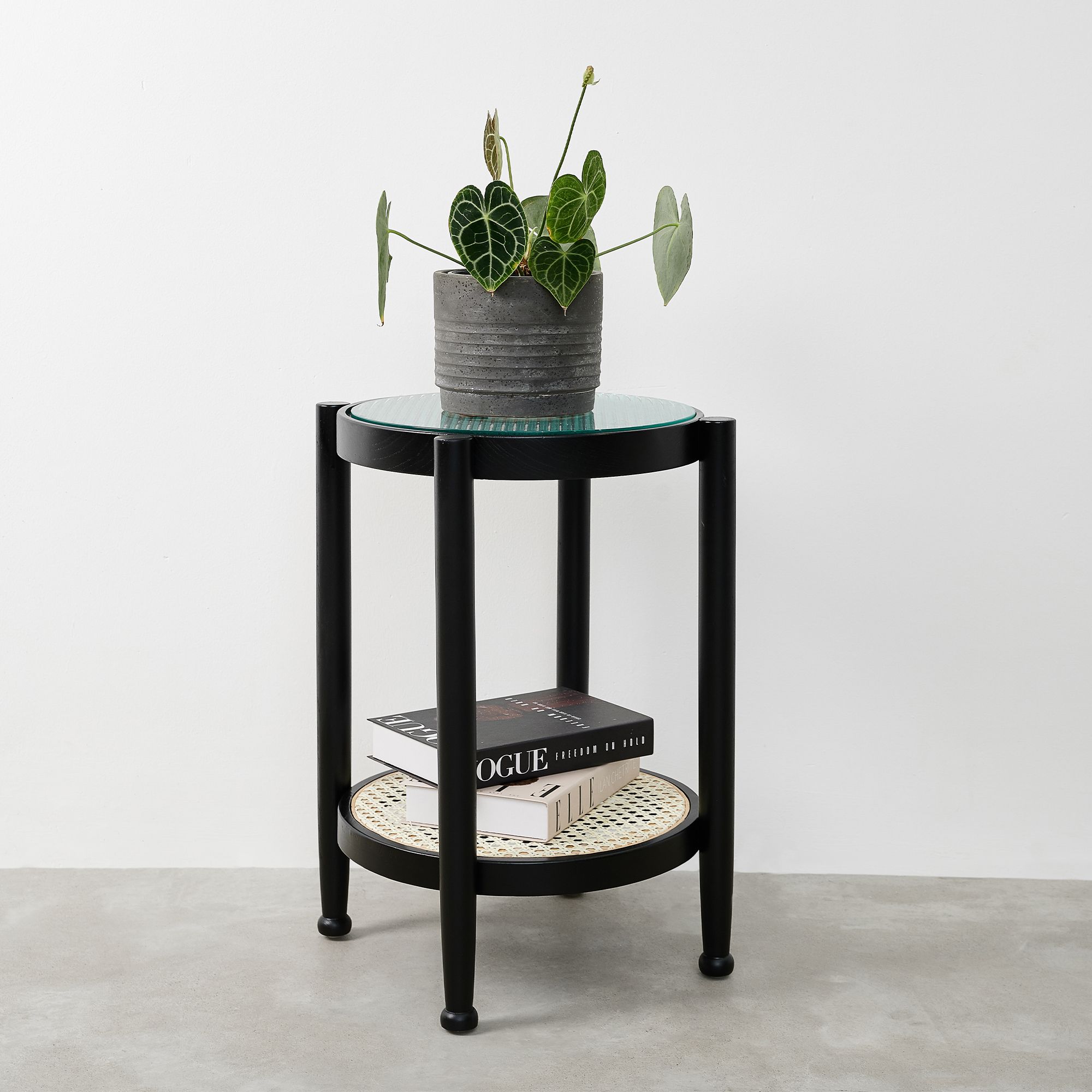 Bàn Mini Rattan - Black