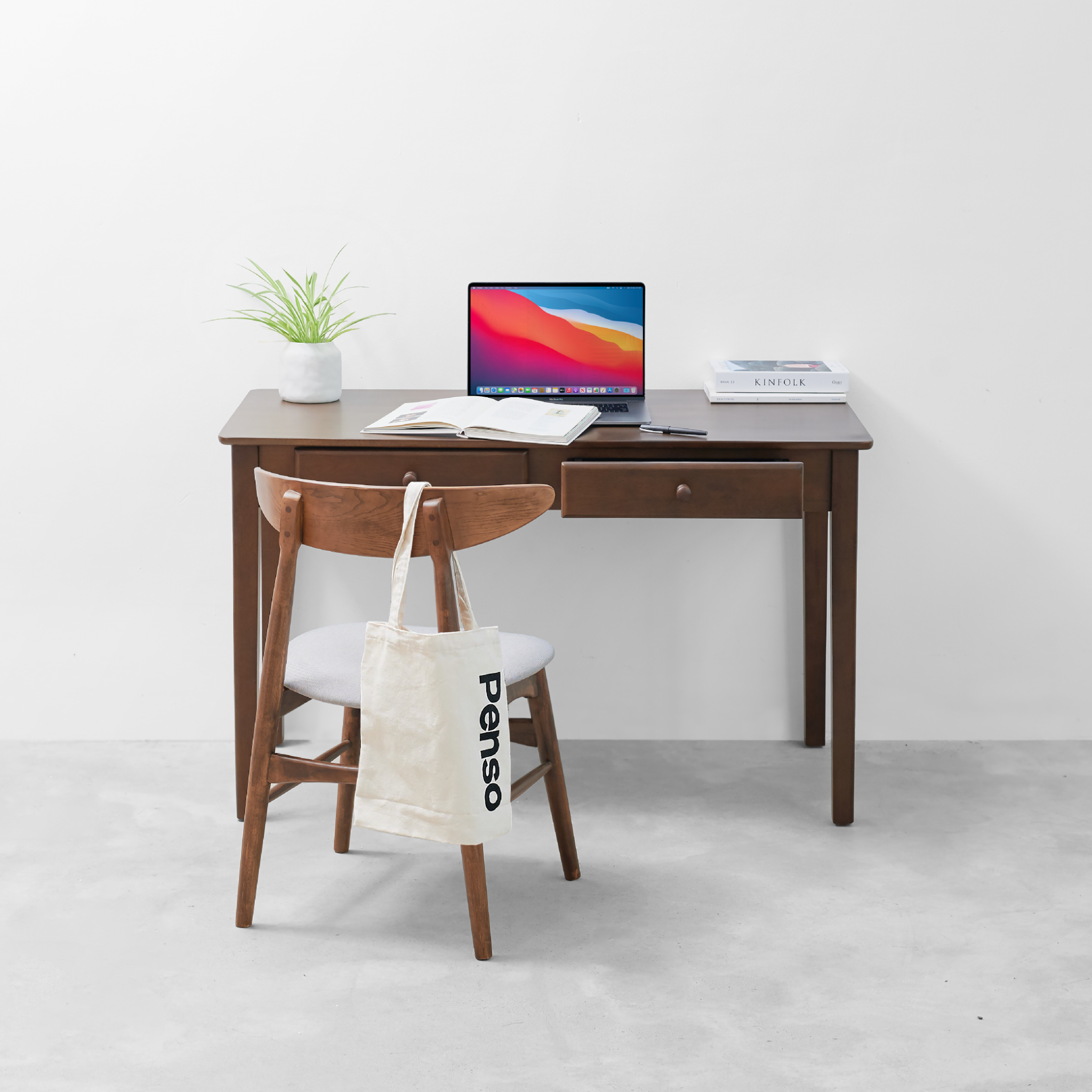 Bàn Làm Việc Quince - Dark Walnut