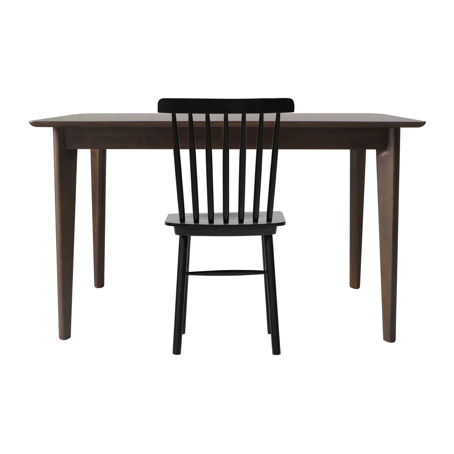 Bộ Bàn Làm Việc 16 - Walnut & Black