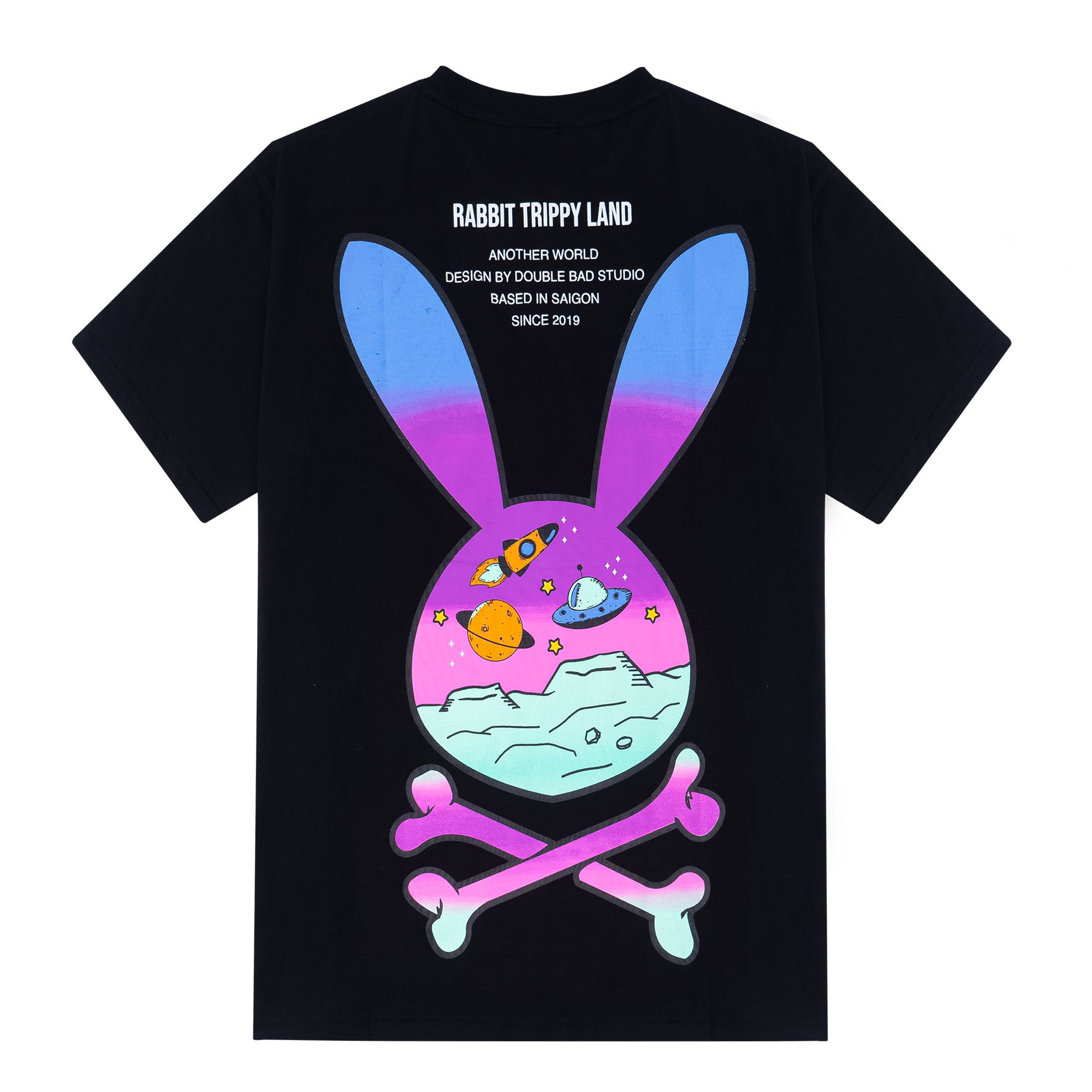 RABBIT TRIPPY LAND TEE