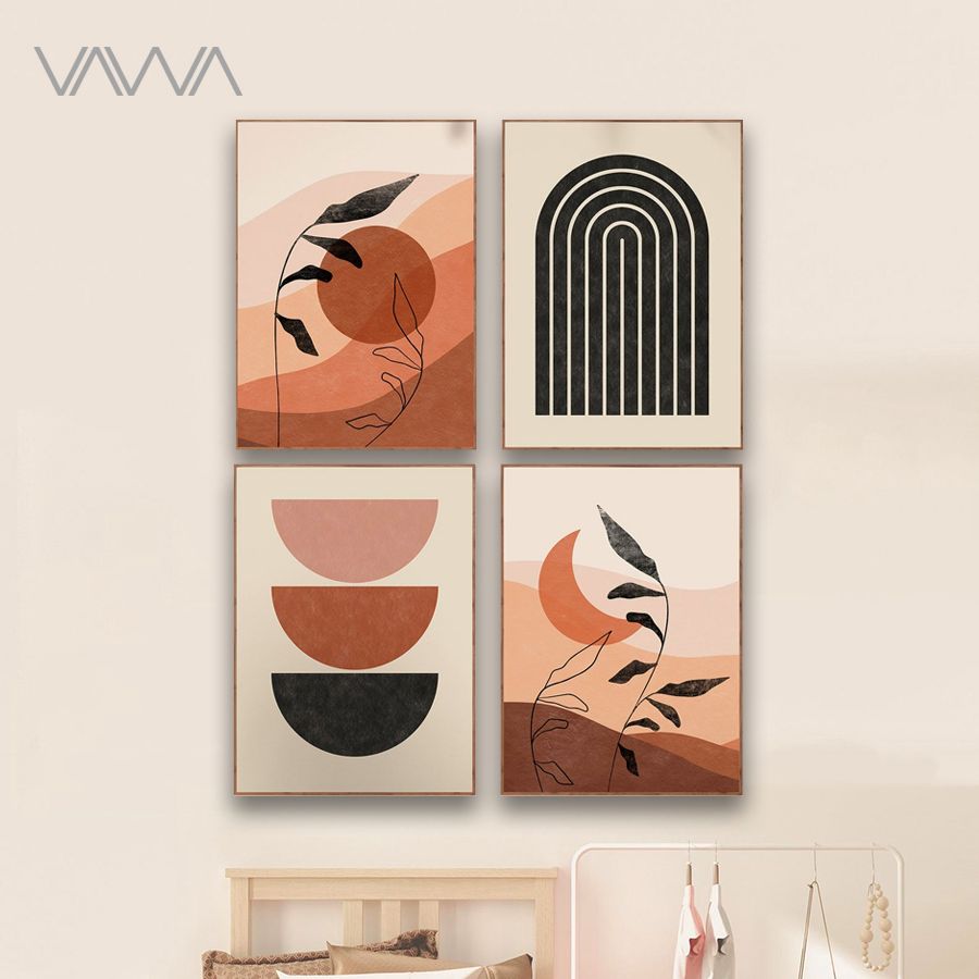 Tranh tối giản Minimalist - ArticraftCreatives bộ 4 bức