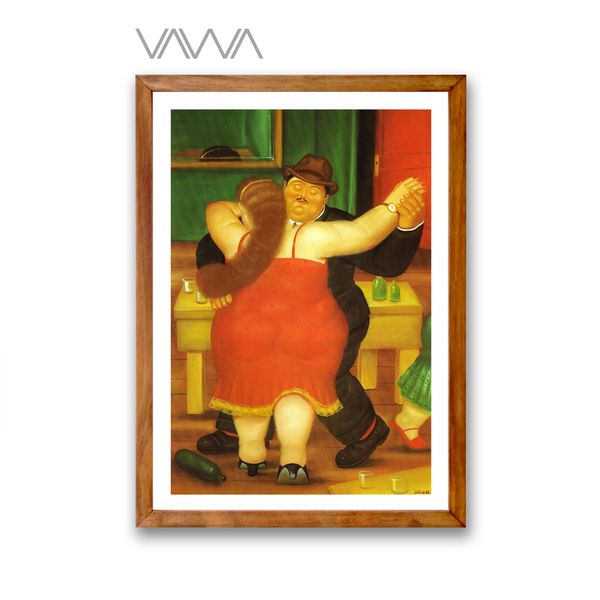 Tranh-canvas-cổ-điển-Châu-ÂU-COUPLE-DANCING-Fernando-Botero