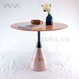  Bàn Tab sofa đẹp đá tự nhiên - Trụ thép sơn tĩnh điện - Desk Tab OVO 