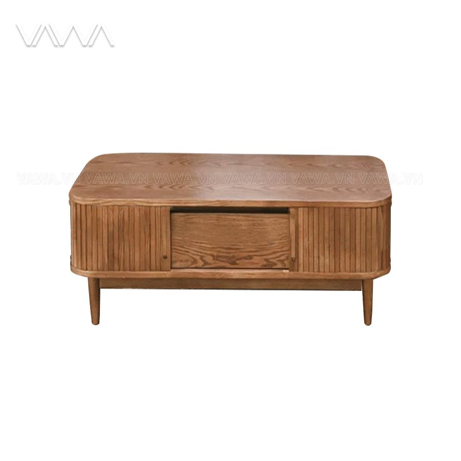 Bàn trà Rustic nan gỗ dài