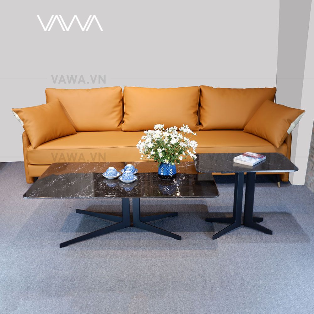 1Bàn trà sofa đẹp Star mặt đá