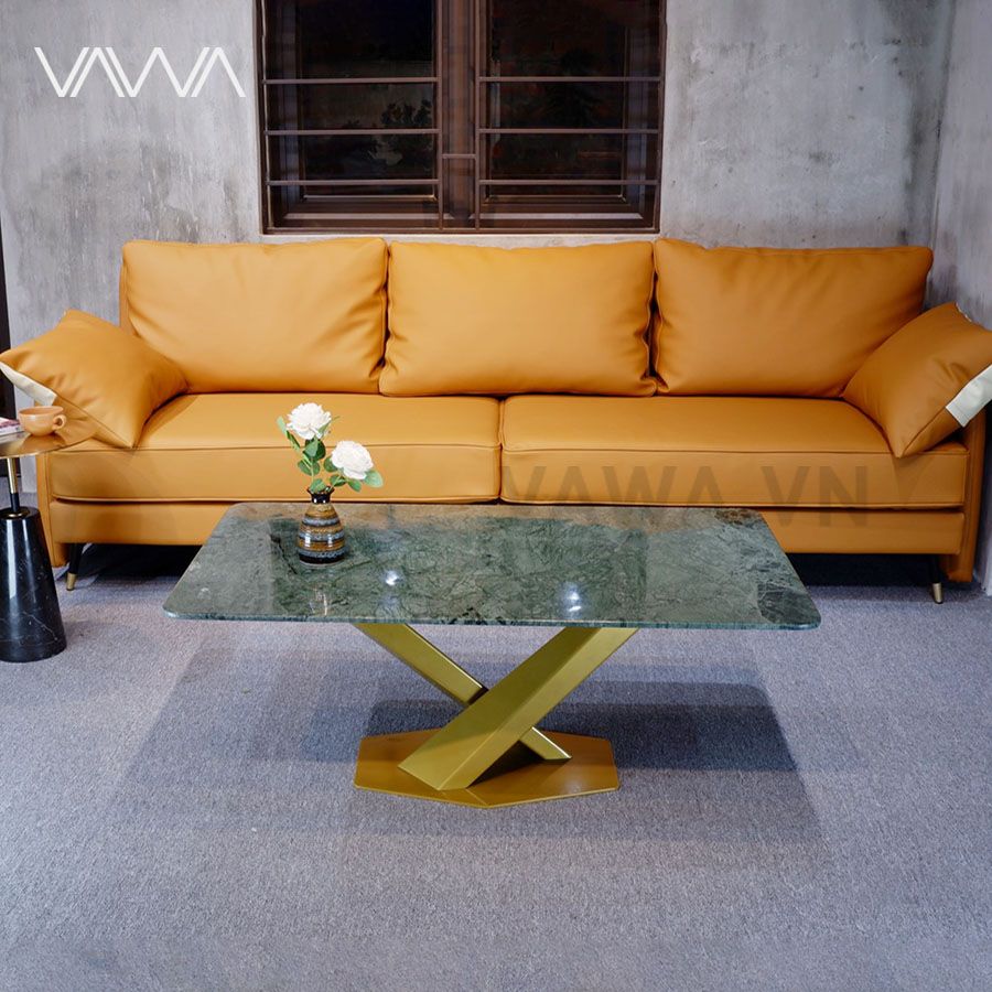 1Bàn trà sofa đẹp Cross mặt đá