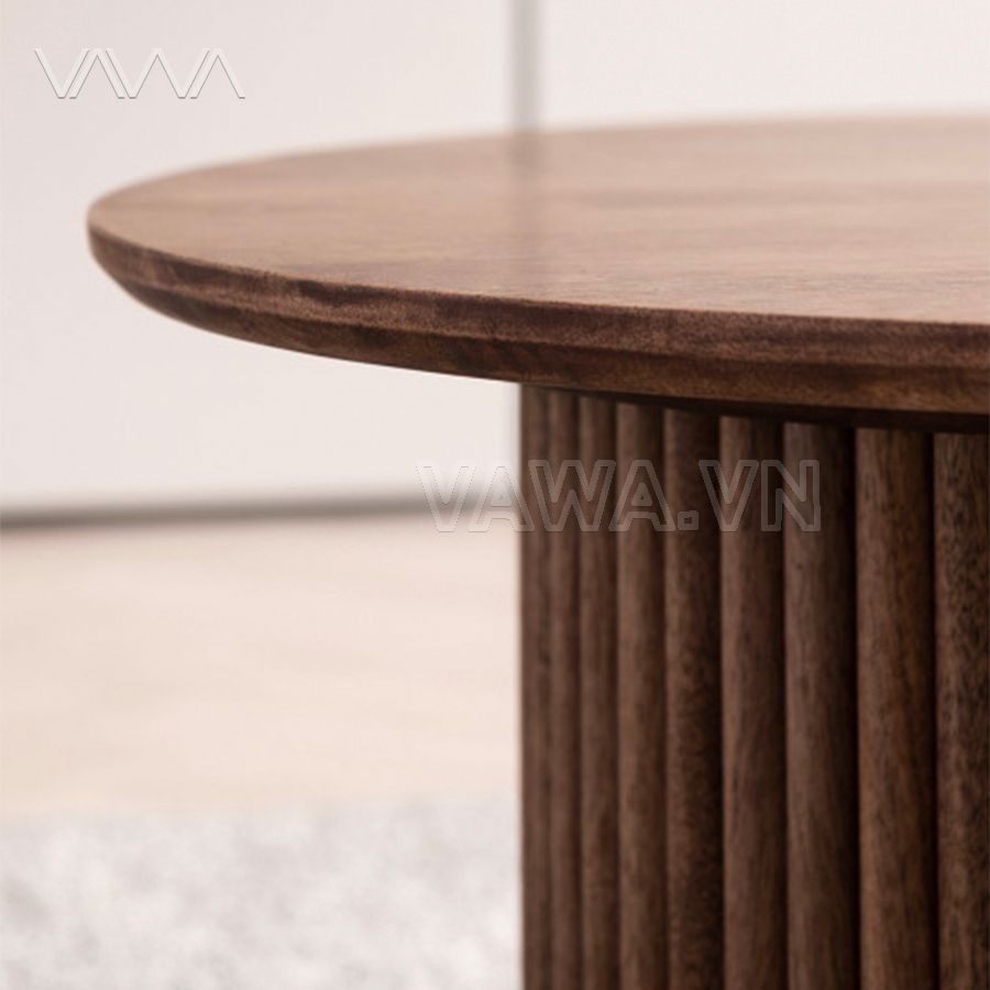 Bàn trà sofa dài Rustic mặt gỗ chân nan Autumn