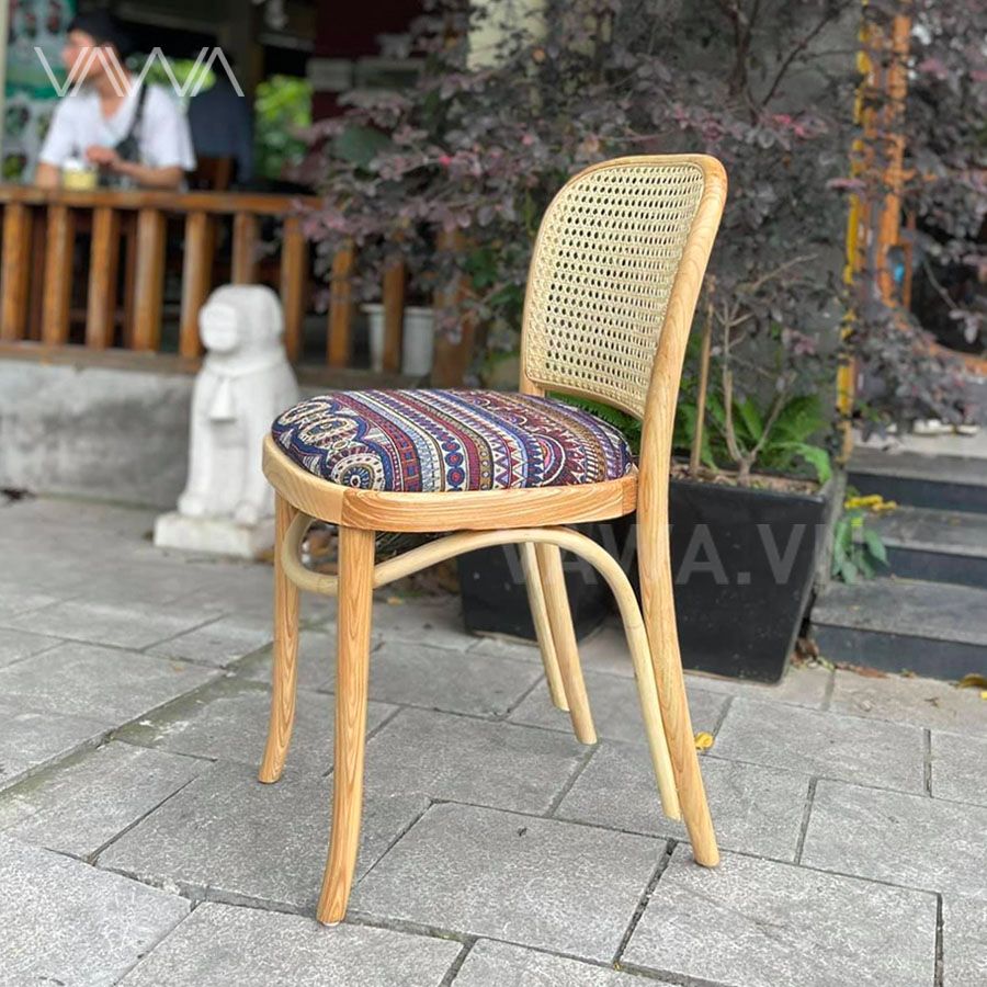 1Ghế ăn ghế cafe gỗ Kai chữ Z