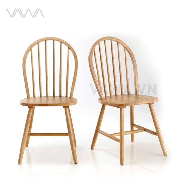 Ghế ăn ghế cafe gỗ song tiện tròn Windsor