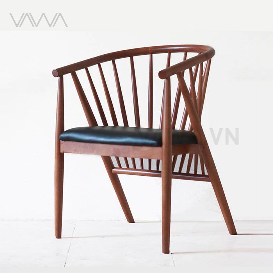 Ghế ăn ghế cafe gỗ song tiện Genny