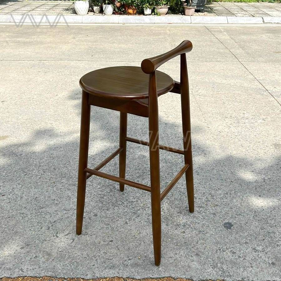 Ghế quầy bar gỗ hiện đại Moment - Ghế đẩu Bắc Âu