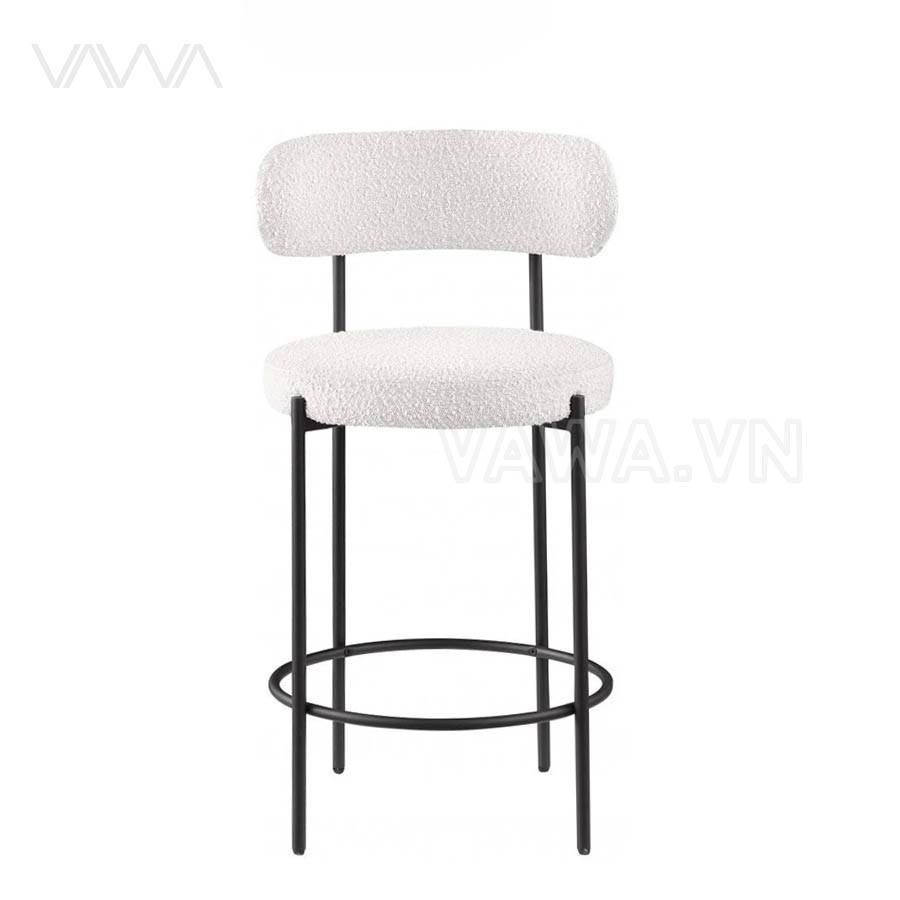 Ghế quầy bar hiện đại chân sắt