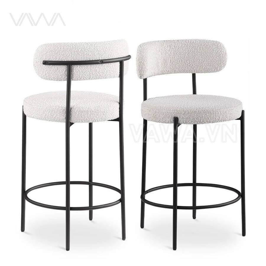 Ghế quầy bar hiện đại chân sắt