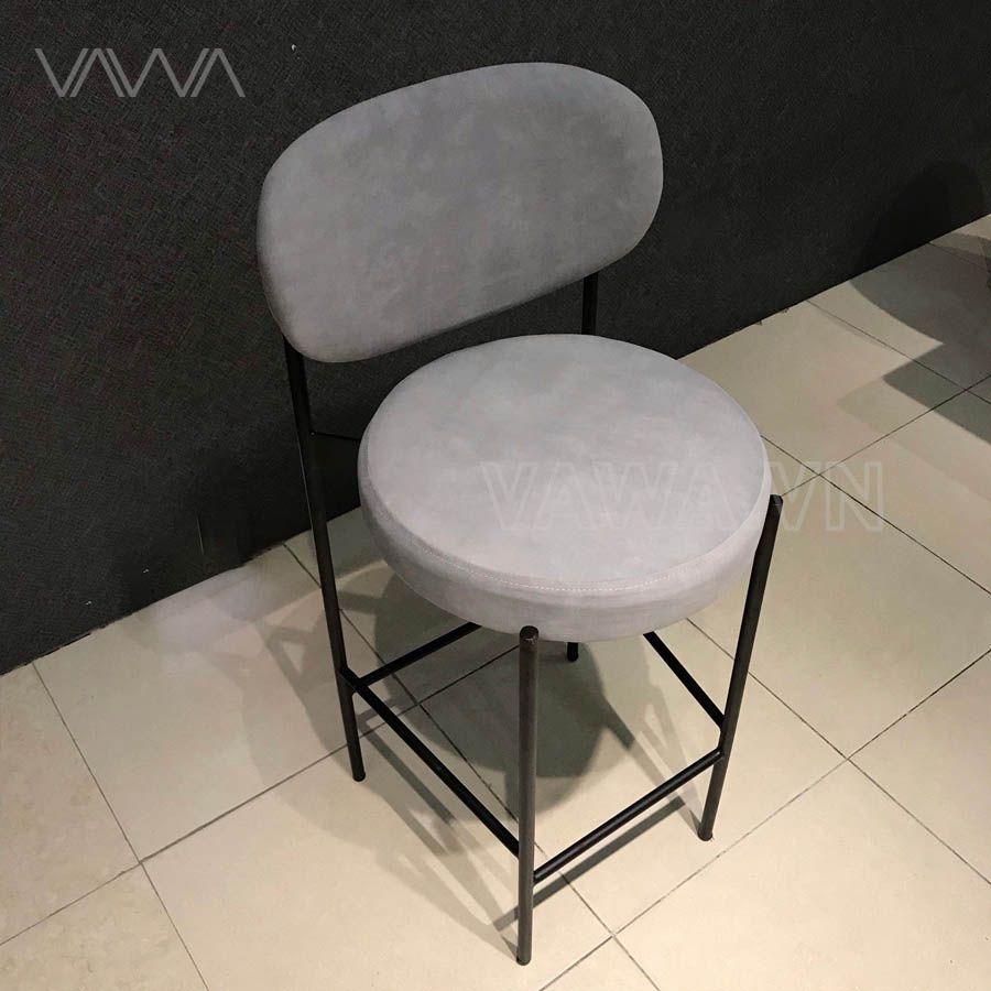 Ghế quầy bar hiện đại tối giản chân sắt