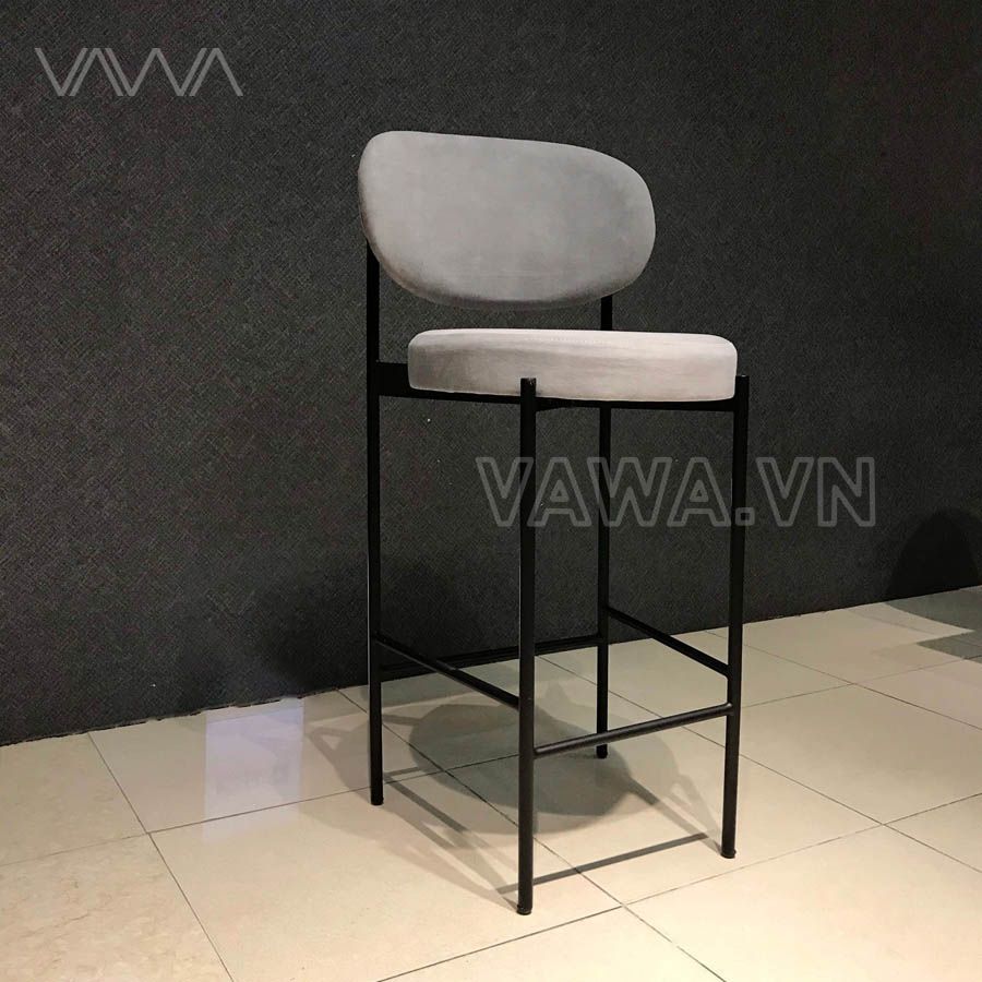 Ghế quầy bar hiện đại tối giản chân sắt