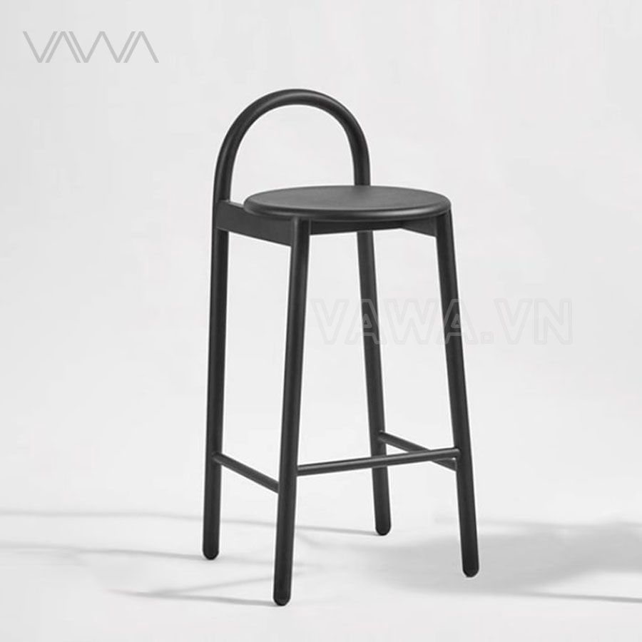 Ghế quầy bar hiện đại tối giản Bắc ÂU - Ghế bar sắt trong nhà, ngoài trời