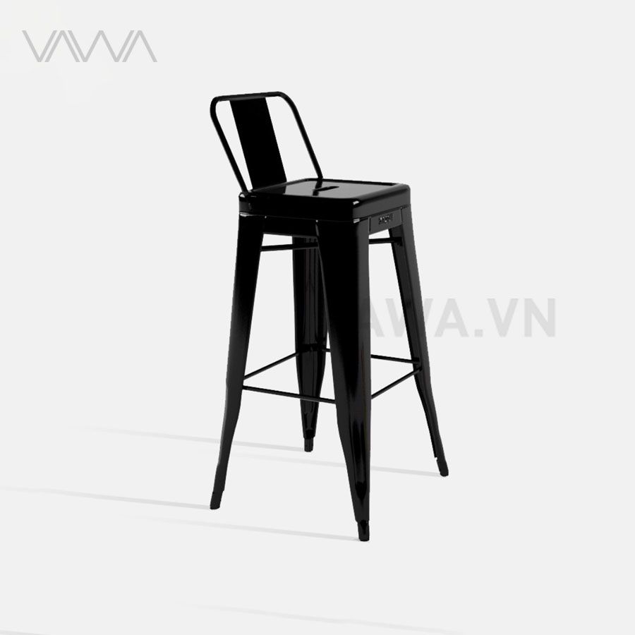 Ghế quầy bar Tolix - Ghế đẩu chân sắt