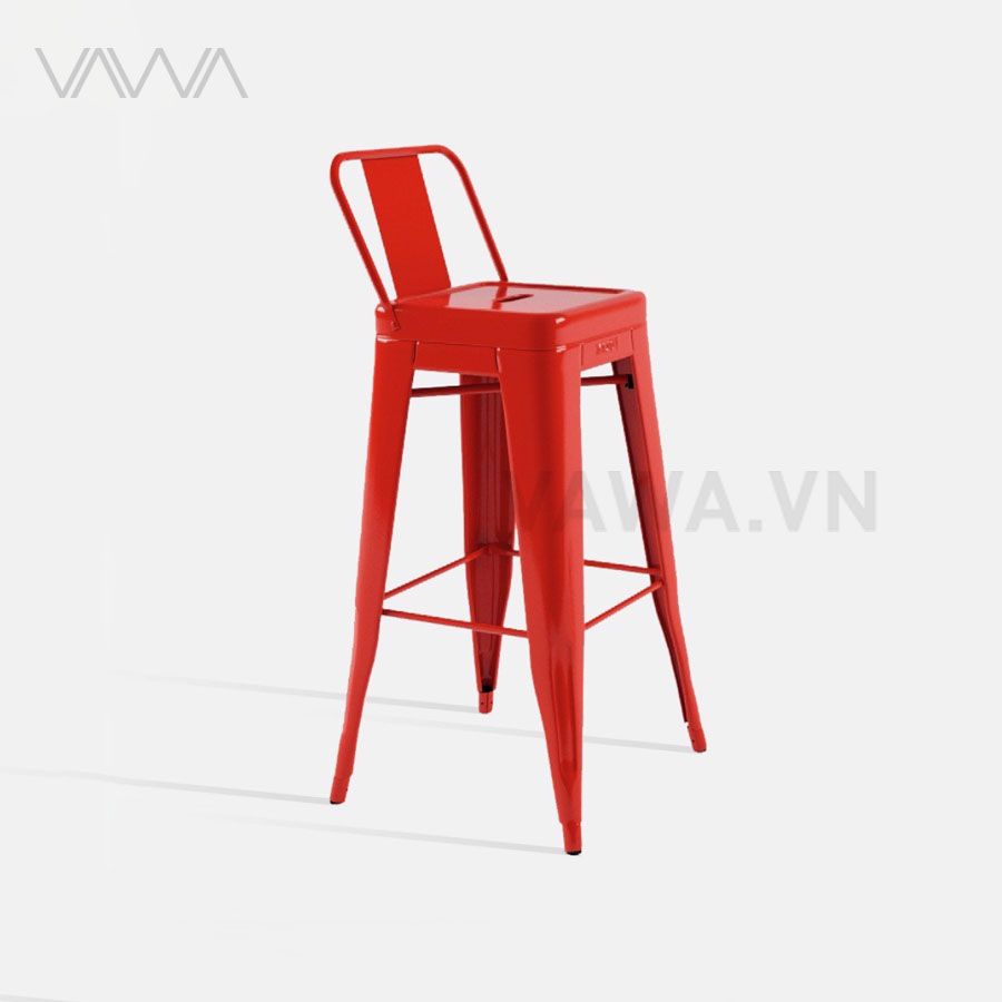 Ghế quầy bar Tolix - Ghế đẩu chân sắt