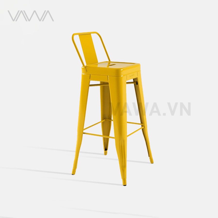 Ghế quầy bar Tolix - Ghế đẩu chân sắt
