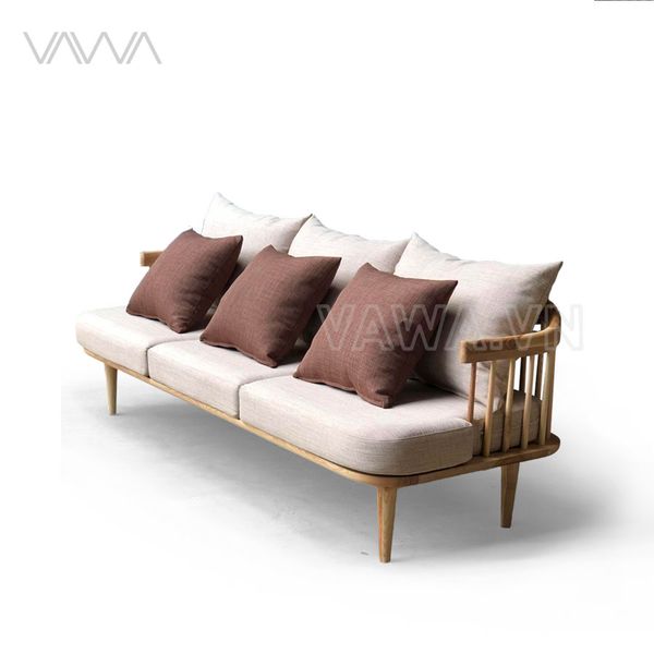 Sofa Rustic Văng Gỗ song tiện Fly