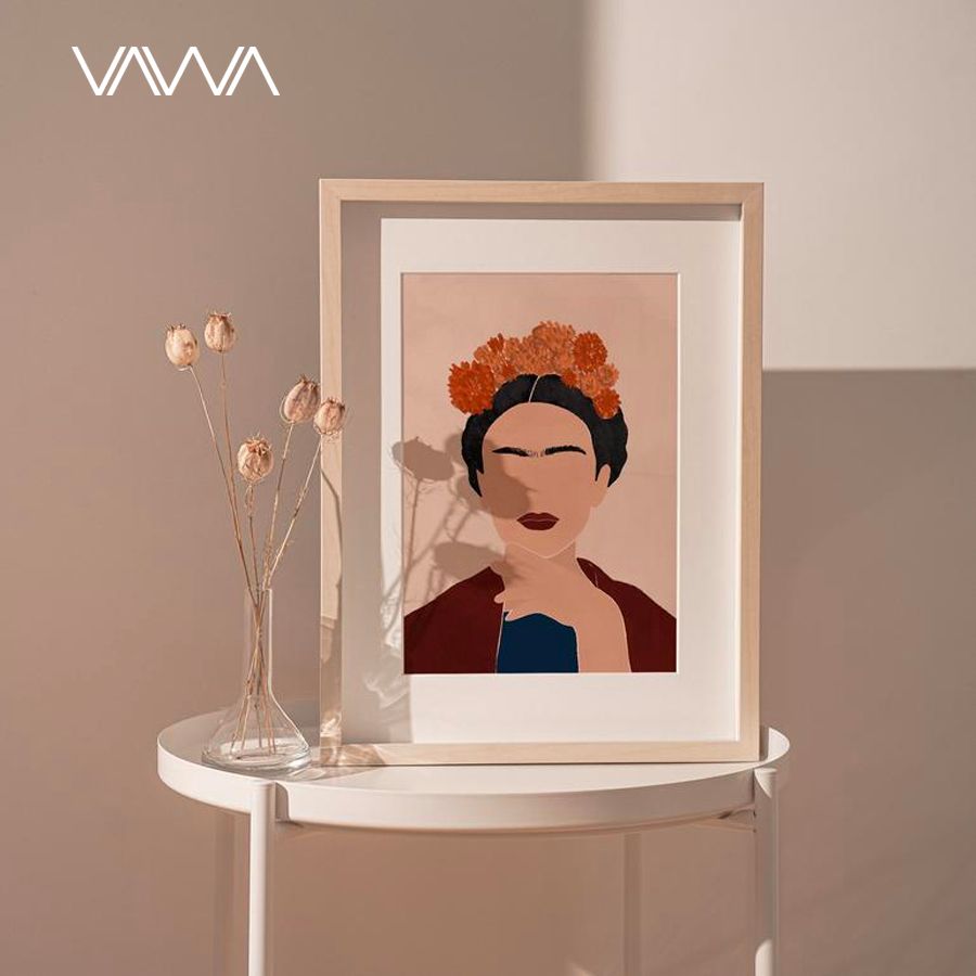 Tranh canvas tối giản Minimalist - Tranh hiện đại trừu tượng cô gái