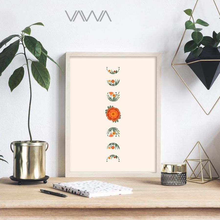 Tranh canvas tối giản Minimalist - Tranh hiện đại trừu tượng cô gái, bộ 3 tranh