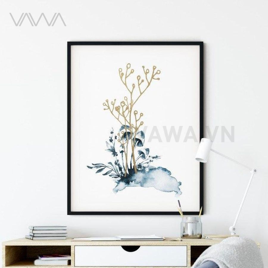 Tranh treo tường Hoa lá cách điệu nghệ thuật