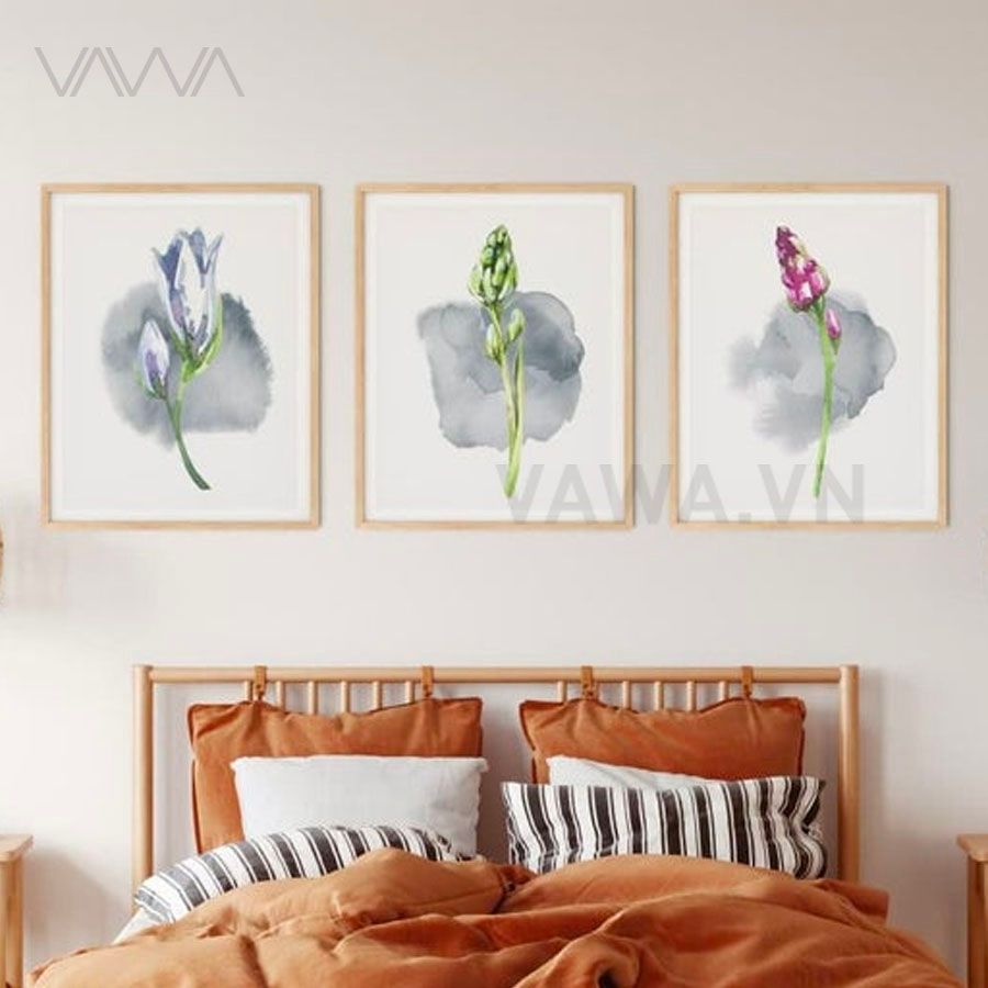 Tranh treo tường Hoa lá cách điệu nghệ thuật
