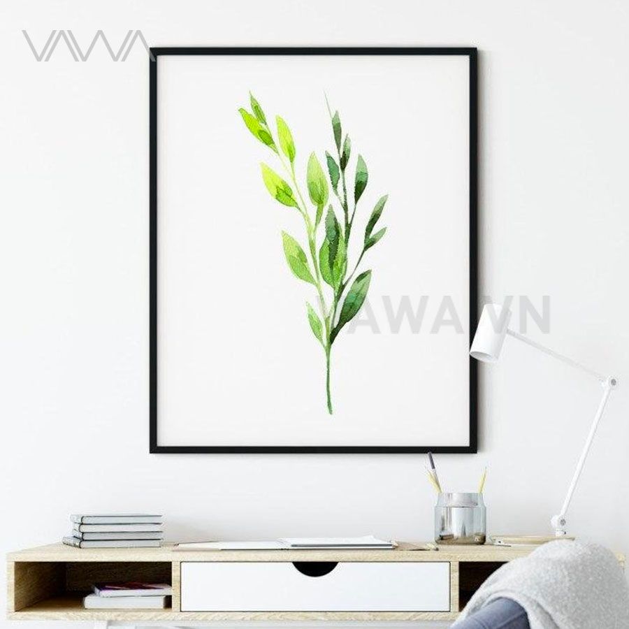 Tranh treo tường Hoa lá cách điệu nghệ thuật