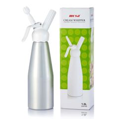 Binh xịt kem tươi Nhôm đầu Nhựa - Aluminium Plastic Head Mosa 1,0L (mẫu cũ hết hàng)