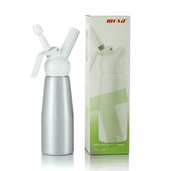 Binh xịt kem tươi Nhôm đầu Nhựa- Mosa 0,5L (MẪU CŨ HẾT HÀNG)