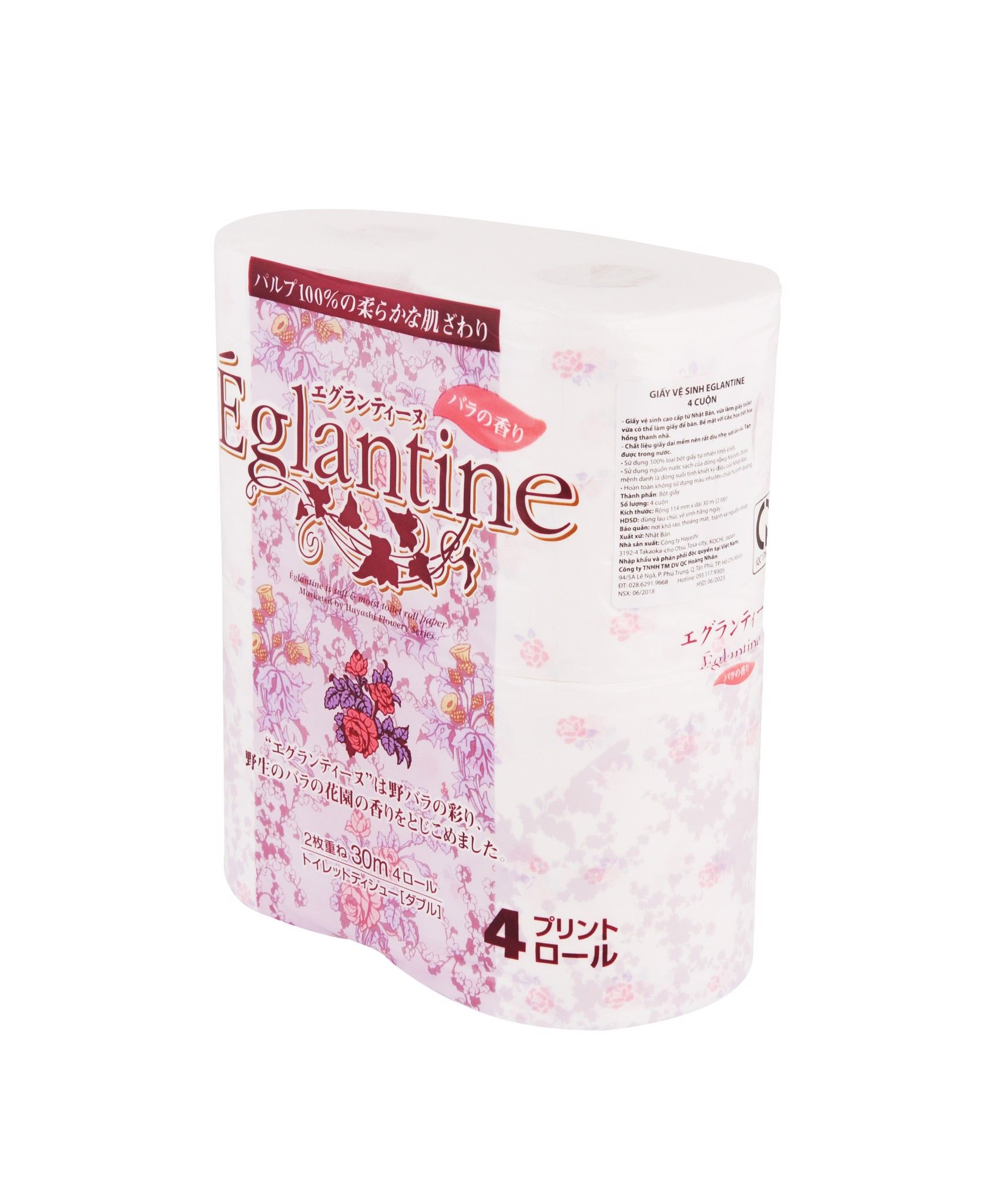 GIẤY VỆ SINH EGLANTINE 4 CUỘN