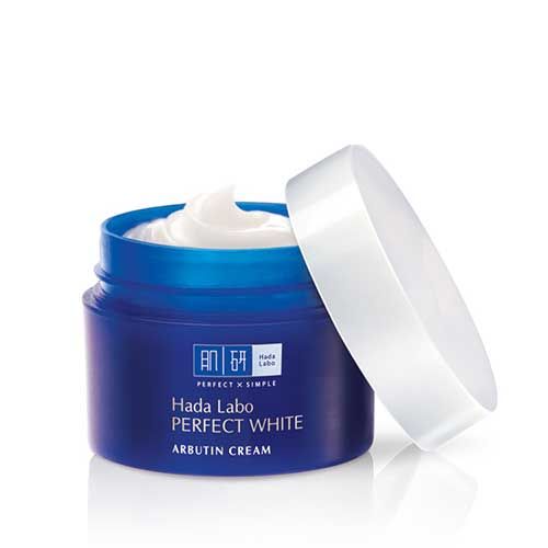 Kem dưỡng trắng mượt vượt trội Hada Labo Perfect White Arbutin Cream 50g - Mua 1 tặng 1