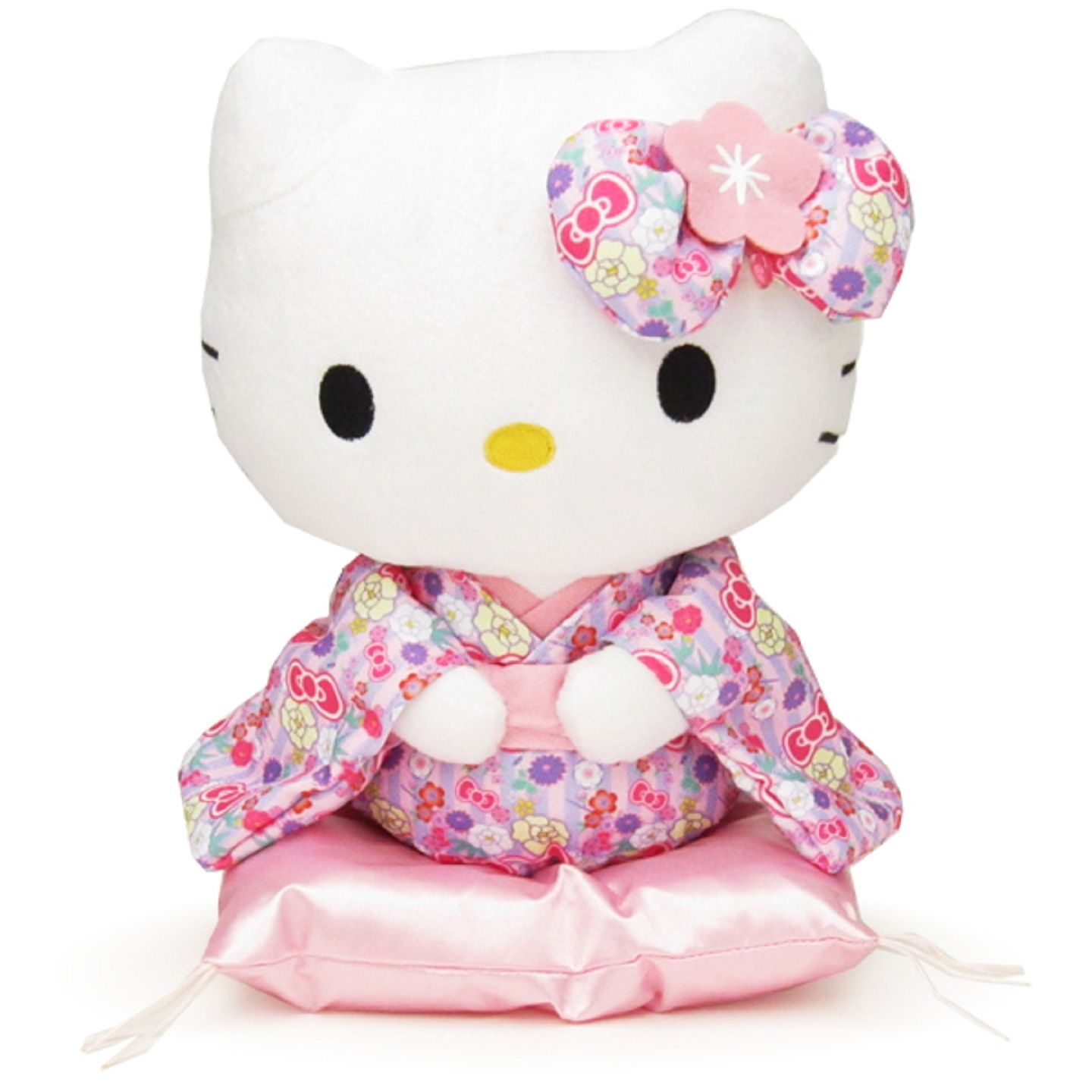 THÚ NHỒI BÔNG MÈO KITTY MẶC KIMONO MÀU HỒNG THẬT ĐÁNG YÊU ĐẾN TỪ NHẬT BẢN