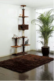 GIÁ LEO TRÈO CHO MÈO TỰ LẮP MÀU NÂU CLD-240B