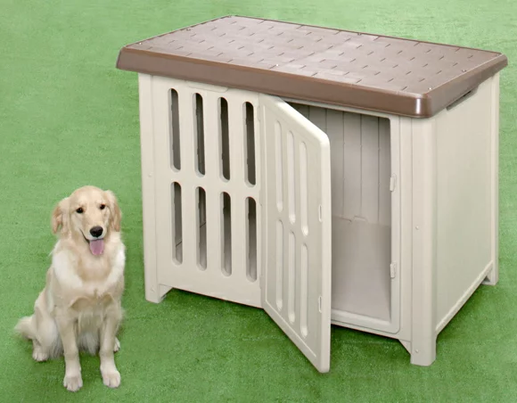 NHÀ TỰ LẮP RÁP NGOÀI TRỜI CHO CHÓ (LOÀI LỚN) TỰ LẮP RÁP MÀU NÂU/MÀU BE 1200