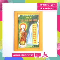 Sách Phật Giáo - Kinh Vu Lan Báo Hiếu bìa giấy cam - Thích Huệ Đăng - Chữ to rõ 70 trang
