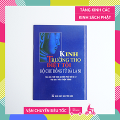 Sách phật giáo Kinh trường thọ diệt tội Thích Thiện Thông bìa giấy xanh chữ to rõ 63 trang