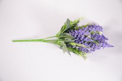 Hoa giả đẹp trang trí nhà cửa chùm hoa Lavender nhựa nhiều màu - Cao 35cm bụi 6 cành