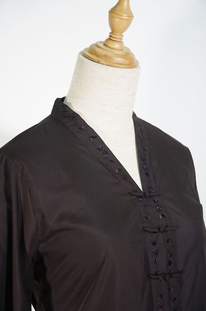 Bộ áo lam đi chùa Nữ BÀI LAI THÊU, thời trang Phật pháp dành cho Phật tử đi chùa giá rẻ - Nhiều cỡ