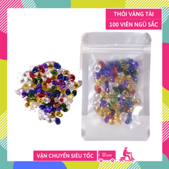 Túi 100g thỏi vàng ngũ sắc đặt bàn thờ thần tài, bát nhang, chậu cây, bể cá cảnh siêu đẹp